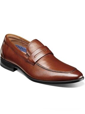 Florsheim Tan Brown Leather Penny Loafers